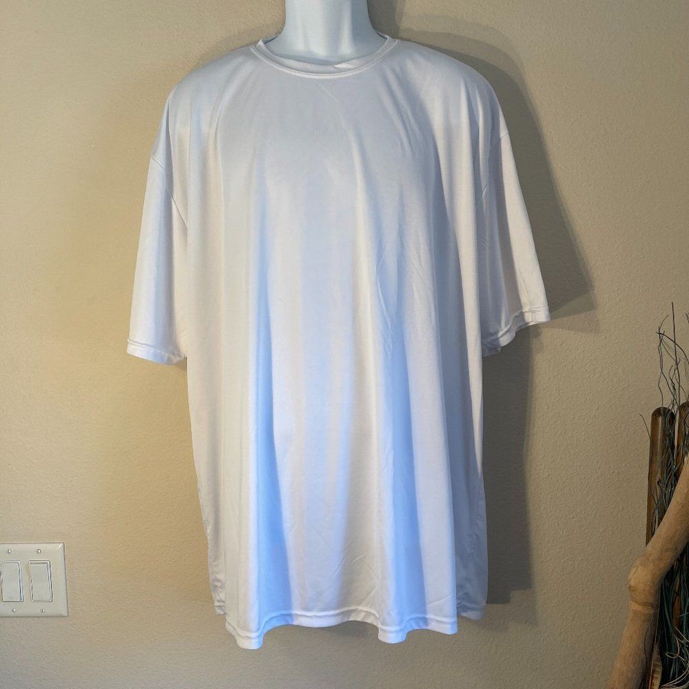 A4 Performance T Shirt Tee 3XL White Moisture Wicking Big Tall
